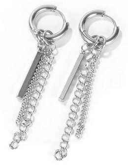 Firetti Paar Creolen Schmuck Geschenk Chain, Einhänger abnehmbar
