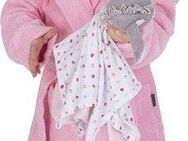 Wewo fashion Kinderbademantel 8024, Kurzform, Baumwolle, Kapuze, Gürtel, für Mädchen & Jungen, mit niedlicher Kapuze
