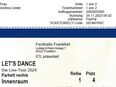 Let's Dance Ticket Frankfurt 21.11.24 - 1. Reihe VIP !! in 8880