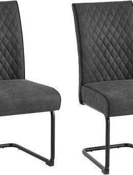 byLIVING Freischwinger Maria-XXL 2er-Set (Set, 2 St), mit gemütlicher Federkernpolsterung und XXL Belastbarkeit bis zu 150kg