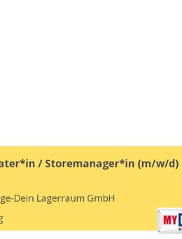 Kundenberater*in / Storemanager*in (m/w/d) - Nürnberg
