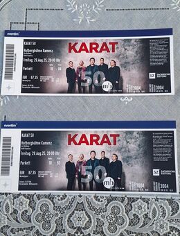 Verkaufe 2 Tickets für KARAT. 60€ pro Karte - Arnsdorf