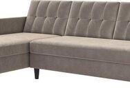 Dorel Home Ecksofa Hartford II, mit Bettfunktion und Stauraum, Recamiere beidseitig montierbar