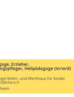 Sozialpädagoge, Erzieher, Heilerziehungspfleger, Heilpädagoge (m/w/d) - Bad Bentheim