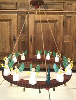 Erzgebirge schöner alter Hängekranz mit 12 Engel Weihnachtsschmuck - Düsseldorf