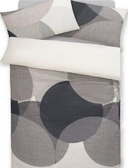 BIERBAUM Bettwäsche Carla in Gr. 135x200 oder 155x220 cm, Feinbiber, 2 teilig, Bettwäsche aus Baumwolle, geometrische Bettwäsche mit Reißverschluss