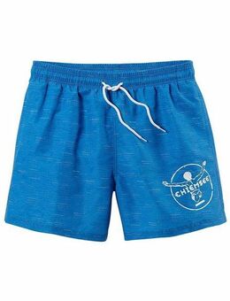 Chiemsee Badeshorts Melange mit Logodruck, seitliche Eingrifftaschen