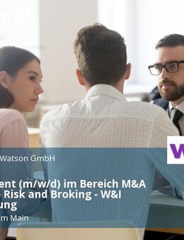 Werkstudent (m/w/d) im Bereich M&A Corporate Risk and Broking - W&I Versicherung - Frankfurt (Main)