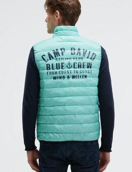 CAMP DAVID Steppweste mit elastischem Saumabschluss