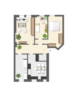 D16516 Schöne 3-Raum-Wohnung in ruhiger Lage - Erfurt