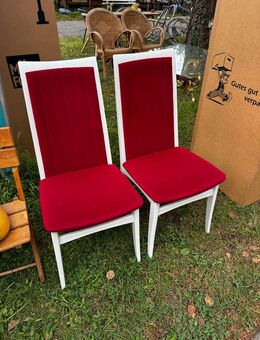 Zwei rote Stühle Esszimmer Wohnzimmer Stuhl - Owingen