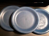 3 sehr große Teller blau Porzellan ca. 28cm - Essen