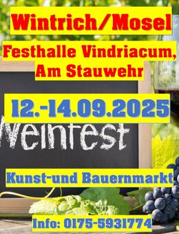 Wintrich/Mosel Kunst- und Bauernmarkt zum Weinfest 2025 - Wintrich