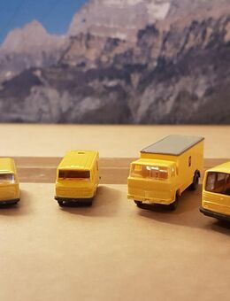 Spur N: WIKING Modell, Konvolut bestehend aus 5 PTT-Fahrzeugen POST - Bern