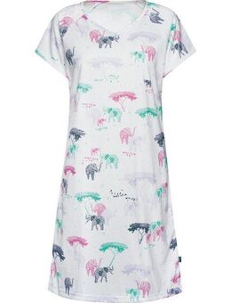 Trigema Nachthemd TRIGEMA Nachthemd mit Allover Safari-Print (1-tlg)