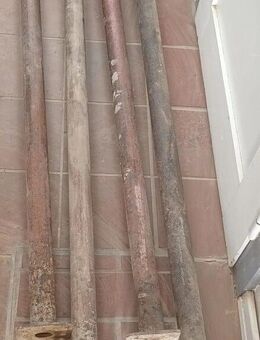 4 Deckenstützen Baustützen 3 x ca 1,60 - ca 2,90 m + 1 x 2,04 - ca 3,60 m Stahl gebraucht - Schladen-Werla