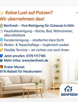 BenFresh Gebäudereinigung – Zuverlässige Wohnungs- und Treppenhausreinigung in Köln - Köln