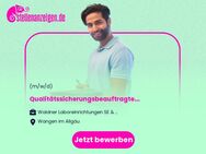 Qualitätssicherungsbeauftragter (m/w/d) - Wangen (Allgäu)