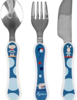 Sigikid Kinderbesteck Elefant Lolo Lombardo Classic (3-tlg), Edelstahl