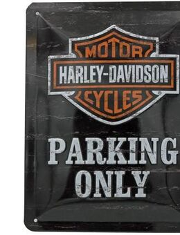 Schönes Harley-Davidson Blechschild Parking Only Biker Motorrad - München