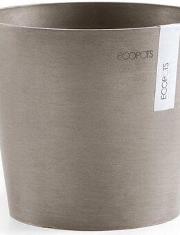 ECOPOTS Blumentopf Amsterdam Mini 17 Taupe, für den Innenbereich