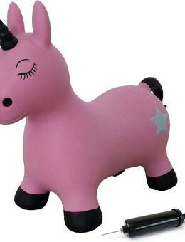 Jamara Hüpftier Einhorn, pink, inkl. Luftpumpe