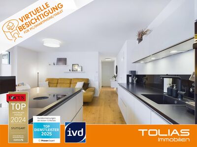 Stilvoll wohnen! Neuwertige 3-Zimmer-Erdgeschoss-Wohnung mit Aufzug und Garten.