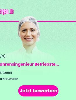 Verfahrensingenieur Betriebstechnik (m/w/d) - Bad Kreuznach