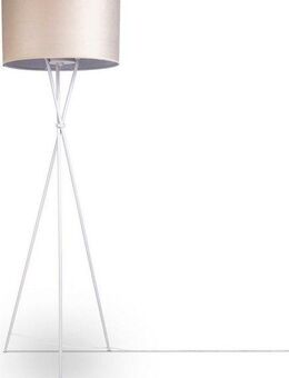 Paco Home Stehlampe Kate uni Color, ohne Leuchtmittel, Wohnzimmer Dreibein Standleuchte Velour Höhe 177,5cm Filigran E27