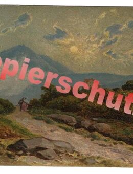 Alte Ansichtskarte „Paar mit Berglandschaft“, gel. 1908 - Landsberg