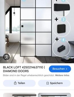 Schiebetür aus Glas - Hohenöllen