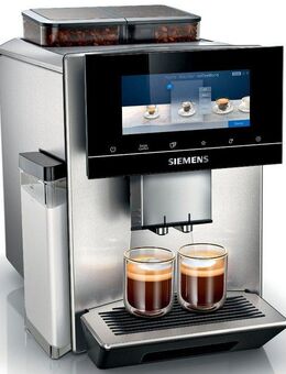 SIEMENS Kaffeevollautomat EQ900 TQ907D03, intuitives 6,8" TFT-Display, 2 Bohnenbehälter, Barista-Modus, App, Geräuschreduzierung, 10 Profile, edelstahl