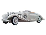 Maisto® Sammlerauto Mercedes 500K Maharadjah, Maßstab 1:18, mit ausklappbarem Notsitz