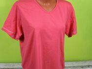 Shirt L 42/44 kurzarm T-Shirt Damen Kurzarmshirt hell rot Basic Damenshirt - Mühlberg (Elbe) Zentrum