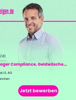 Manager Compliance, Geldwäscheprävention und Business Continuity Management (m/w/d) - München
