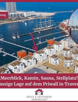 Meerblick, Kamin, Sauna, Stellplatz! Erstklassige Lage auf dem Priwall in Travemünde - Lübeck