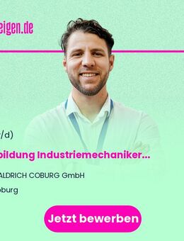 Ausbildung Industriemechaniker*in - Coburg
