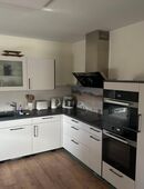 Hochwertige L-Küche in weiß anthrazit inkl. 3 Miele Geräte TOP! in 35236