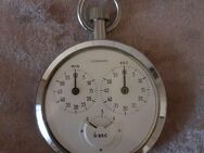 Junghans Stoppuhr 1/10 tel Sekunde verchromt , Handaufzug MG.54m - Offenburg