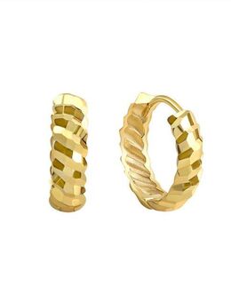 Fascination by Ellen K. Paar Creolen 375 Gelbgold diamantiert