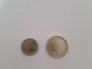 2 Münzen Niederlande 25 Cent 1980 und 10 Cent 1963 Juliana Königin Niederlanden - Essen