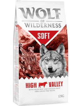 Wolf of Wilderness "Soft - High Valley" Rind - getreidefrei - 12 kg
