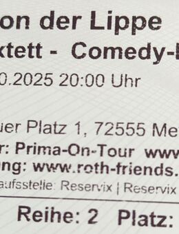 2 Tickets Jürgen von der Lippe Metzingen - Ostfildern