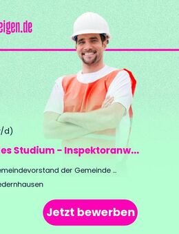 Duales Studium (Bachelor of Arts) - Inspektoranwärter (m/w/d) - Niedernhausen