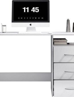 BEGA OFFICE Schreibtisch Adria, Computertisch, Schubkästen rechts oder links montierbar, Breite 123 cm