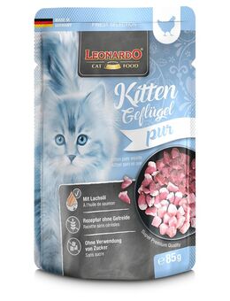 Sparpaket Leonardo Finest Selection Katzenfutter Pouch 32 x 85 g - Kitten (Geflügel)