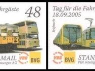 PIN AG: MiNr. 75 - 76, 01.03.2005, "Berliner Nahverkehr (I)", Satz, postfrisch - Brandenburg (Havel)