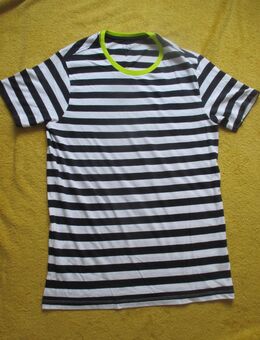NEU * Herren oder Damen * Unisex * Maritim * Navy * Block-Streifen * Ringel * Kurzarm * T- SHIRT "Feel the Rain" Gr. 46- 48/ M * dunkel- blau * weiß * neon- gelb * - Riedlingen