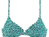 LASCANA Bügel-Bikini-Top Mae, farbenfroher Animalprint, verstellbare Träger, wattierte Cups
