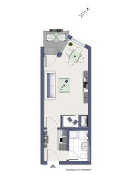 Charmantes 1-Zimmer-Appartement mit Balkon und Stellplatz in Würzburg - Lengfeld - Würzburg